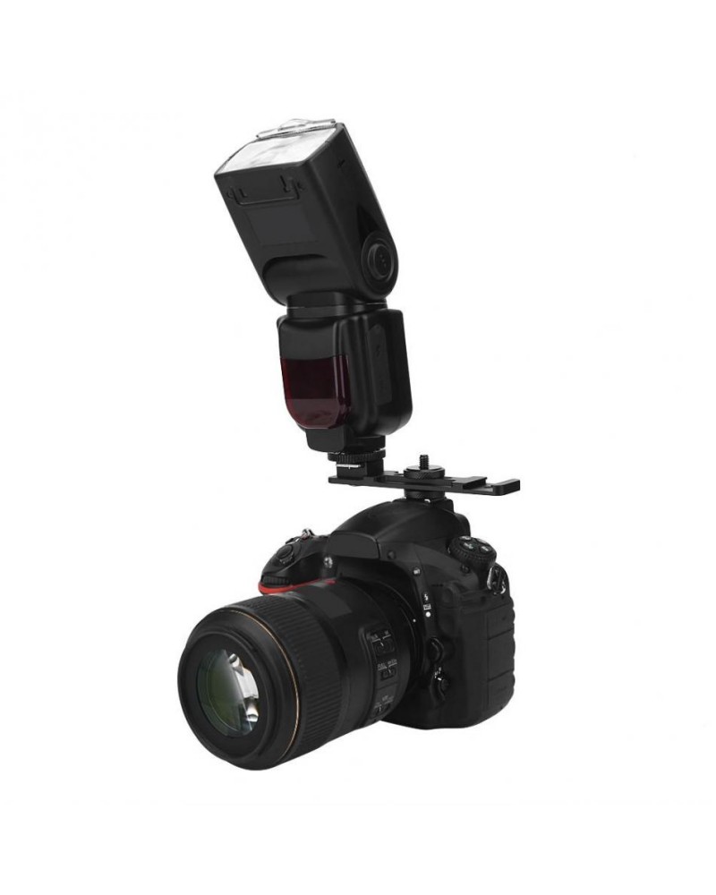 Camera Dual Hot Shoe Extension Bar