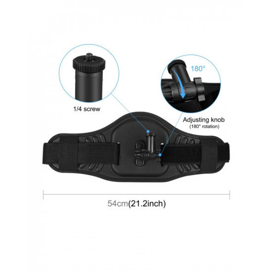 PULUZ Waist Belt Mount Strap with Selfie Stick Monopod for osmo insta360 camera and GoPro 12/11/10/9