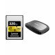 Lexar 320GB Professional CFexpress Type A Card GOLD Series with Card Reader