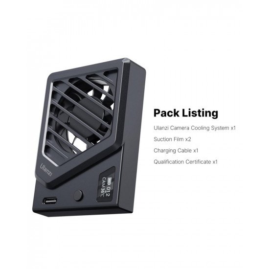 Ulanzi Camera Cooling Fan For Sony/Canon/FUJIFILM/Nikon Ulanzi Camera Cooling Fan For Sony/Canon/FUJIFILM/Nikon