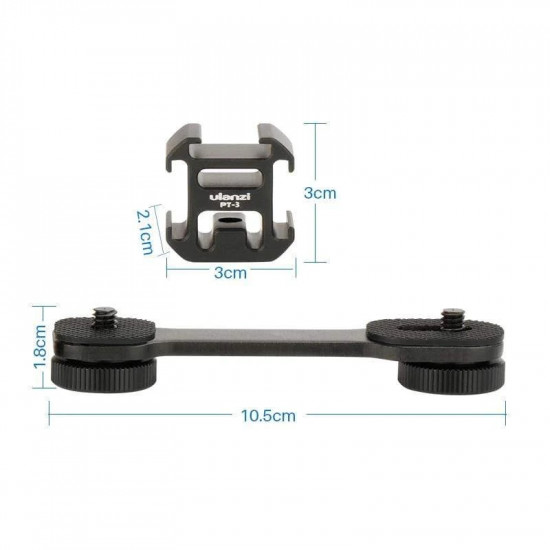 Ulanzi PT-3 Triple Cold Shoe Mount Ulanzi PT-3 Triple Cold Shoe Mount