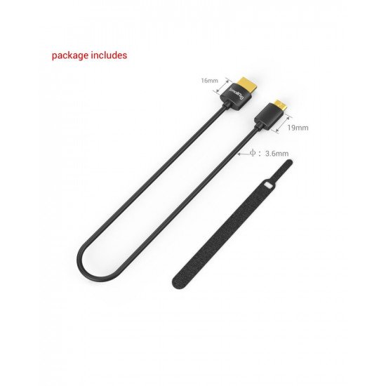 SmallRig Ultra Slim 4K Data Cable (C to A) 35cm SmallRig Ultra Slim 4K Data Cable (C to A) 35cm