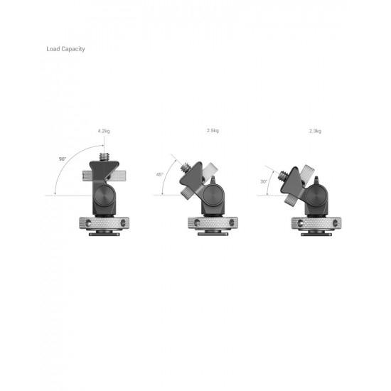 SmallRig Swivel and Tilt Adjustable Monitor Mount with Cold Shoe Mount SmallRig Swivel and Tilt Adjustable Monitor Mount with Cold Shoe Mount