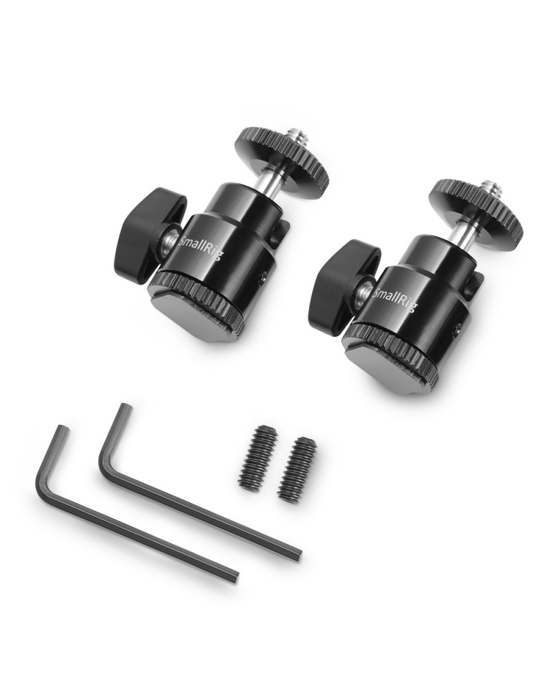 SmallRig Camera Hot Shoe Mount with 1/4"-20 Screw Ball Head (2pcs Pack) SmallRig Camera Hot Shoe Mount with 1/4"-20 Screw Ball Head (2pcs Pack)