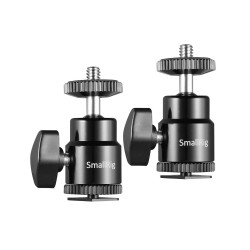 SmallRig Camera Hot Shoe Mount with 1/4"-20 Screw Ball Head (2pcs Pack) SmallRig Camera Hot Shoe Mount with 1/4"-20 Screw Ball Head (2pcs Pack)