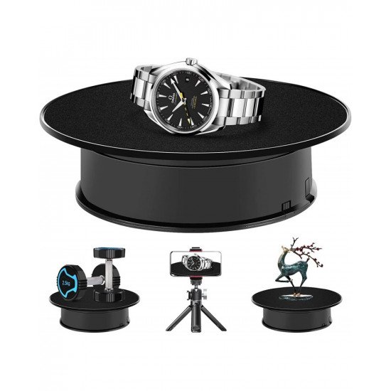 360Electric Rotating Display Stand Turntable Black Velvet Base Photography Turntable Jewelry And Shoes 360Electric Rotating Display Stand Turntable Black Velvet Base Photography Turntable Jewelry And Shoes