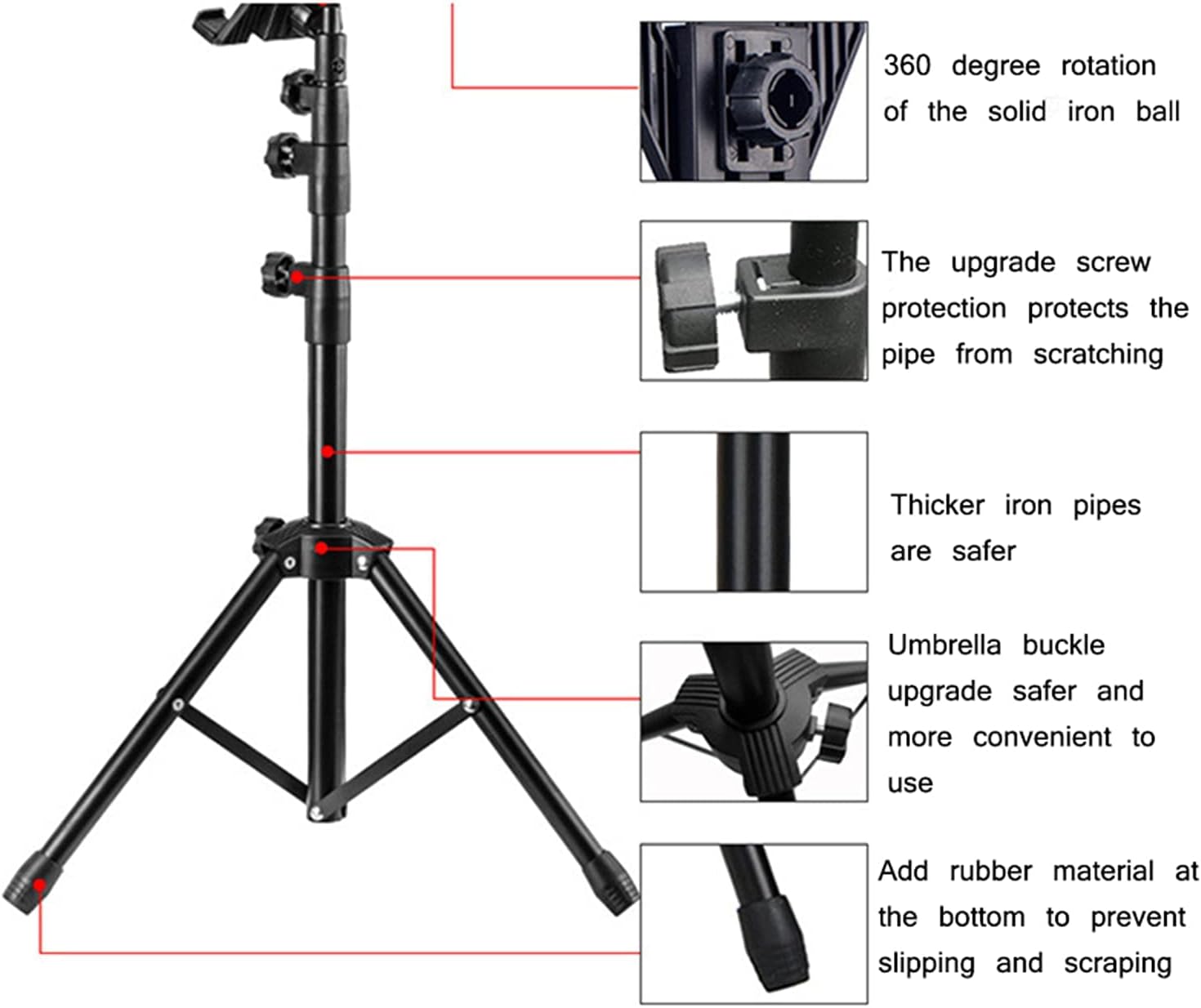 Portable Adjustable Tripod Stand Holder Cradle Bracket For Apple iPad, Samsung