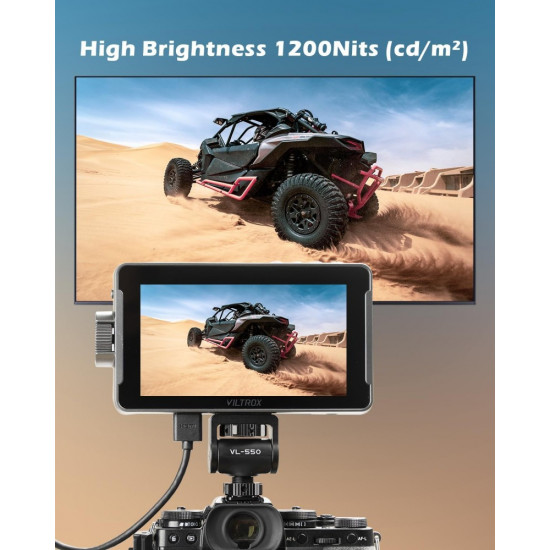 Viltrox 5.5" DC-550 Pro Series Portable On-Camera HD Touch Screen Monitor Viltrox 5.5" DC-550 Pro Series Portable On-Camera HD Touch Screen Monitor