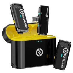Hollyland LARK C1 DUO 2-Person Wireless Microphone System with USB-C Connector for Mobile Devices