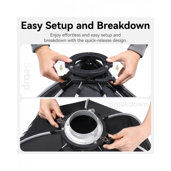 Ulanzi L069 80cm Quick Release Octagonal Softbox with Bowens Mount Ulanzi L069 80cm Quick Release Octagonal Softbox with Bowens Mount