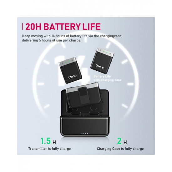 Ulanzi U-Mic AM18 Wireless Lavalier Microphone System