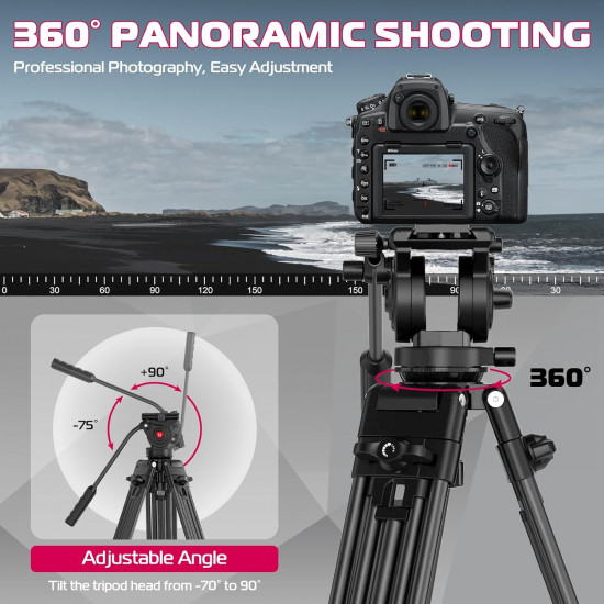 Ulanzi MT-81 Heavy-Duty Video Tripod with Fluid Head Ulanzi MT-81 Heavy-Duty Video Tripod with Fluid Head