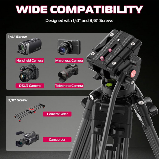 Ulanzi MT-81 Heavy-Duty Video Tripod with Fluid Head Ulanzi MT-81 Heavy-Duty Video Tripod with Fluid Head