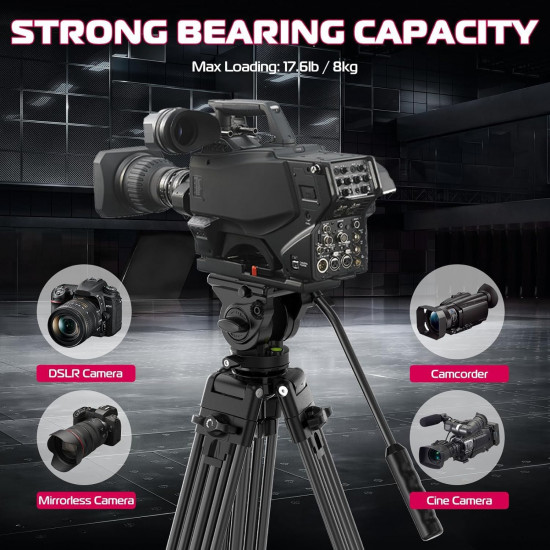 Ulanzi MT-81 Heavy-Duty Video Tripod with Fluid Head Ulanzi MT-81 Heavy-Duty Video Tripod with Fluid Head