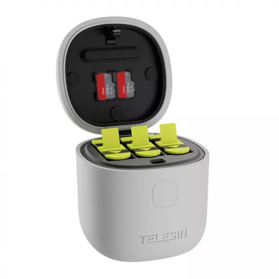 TELESIN Allin Box Portable Storage Charger with Batteries for GoPro Hero 12/11/10/9 TELESIN Allin Box Portable Storage Charger with Batteries for GoPro Hero 12/11/10/9