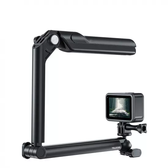 TELESIN Multifunctional Foldable Tripod Selfie Stick Mount for Action Cameras TELESIN Multifunctional Foldable Tripod Selfie Stick Mount for Action Cameras