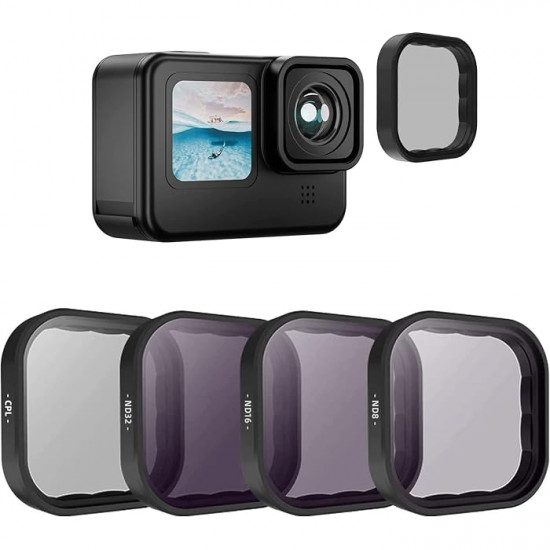 TELESIN ND & CPL Lens Filters Set for GoPro Hero 12/11/ 10/ 9/ Mini TELESIN ND & CPL Lens Filters Set for GoPro Hero 12/11/ 10/ 9/ Mini