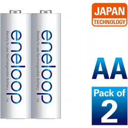 Panasonic Eneloop AA 1900mAh Rechargeable Batteries 2 Pack Panasonic Eneloop AA 1900mAh Rechargeable Batteries 2 Pack