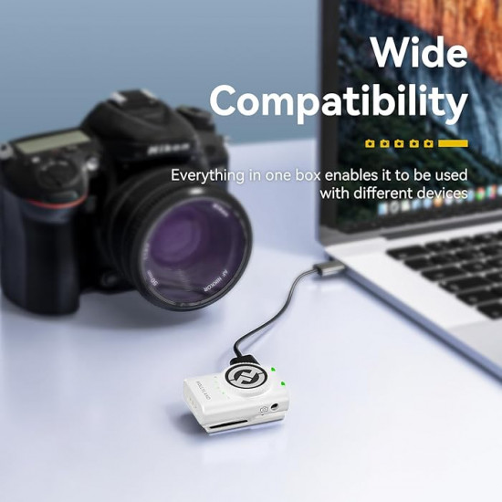 Hollyland LARK M2 DUO 2-Person Wireless Combo Microphone System (White) Hollyland LARK M2 DUO 2-Person Wireless Combo Microphone System (White)