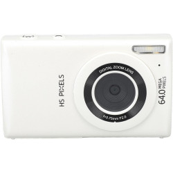 Digital Camera 64MP Video Camera with 18x Digital Zoom Auto-Focus 2.8" IPS Screen (White) Digital Camera 64MP Video Camera with 18x Digital Zoom Auto-Focus 2.8" IPS Screen (White)