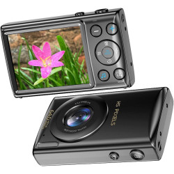 Digital Camera 64MP Video Camera with 18x Digital Zoom Auto-Focus 2.8" IPS Screen (Black) Digital Camera 64MP Video Camera with 18x Digital Zoom Auto-Focus 2.8" IPS Screen (Black)