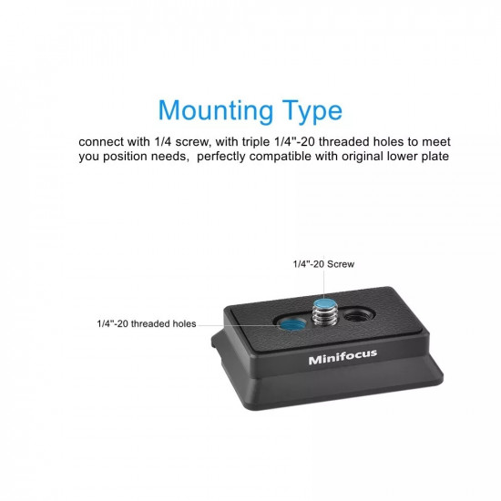 Minifocus Quick Release Plate For DJI Ronin RS3 mini Stabilizer Upper Quick Release Plate For DJI RS3PRO/3/2/C2