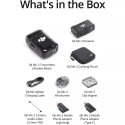 DJI Mic 2 Compact Digital Wireless Microphone System/Recorder for Camera & Smartphone