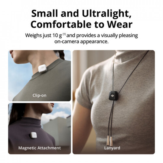 DJI Mic Mini Compact Wireless Microphone System for Camera & Smartphone DJI Mic Mini Compact Wireless Microphone System for Camera & Smartphone