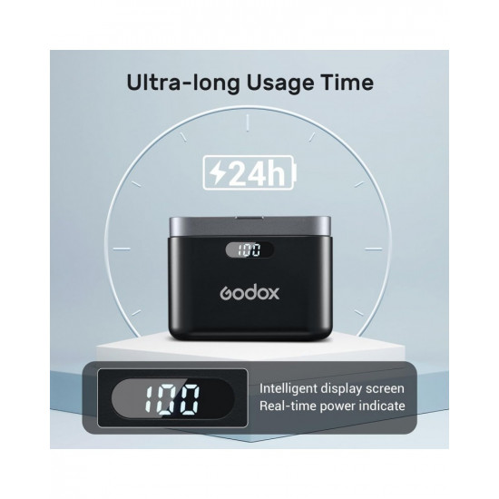 Godox WES2 2-Person Wi7reless Microphone System for USB-C Devices Godox WES2 2-Person Wi7reless Microphone System for USB-C Devices