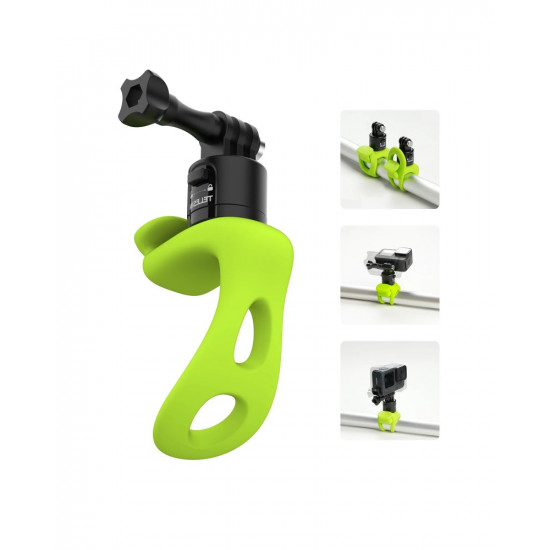 TELESIN Quick Release Elastic Small Q Handlebar Mount (Green) TELESIN Quick Release Elastic Small Q Handlebar Mount (Green)