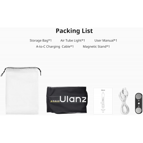 Ulanzi UA20 20W Portable Air Tube Bi-Color LED Light Ulanzi UA20 20W Portable Air Tube Bi-Color LED Light