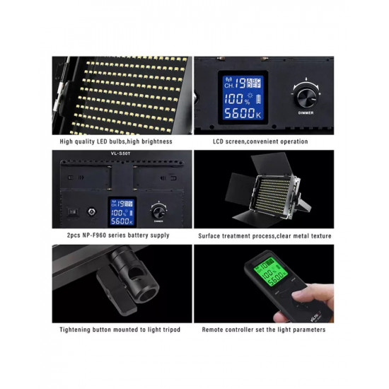 VILTROX VL-S50T 50W Bi-Color LED Light Panel VILTROX VL-S50T 50W Bi-Color LED Light Panel