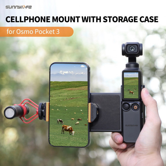 Sunnylife Phone Holder Mount Expansion Adapter Protective Cover for Osmo Pocket 3 Sunnylife Phone Holder Mount Expansion Adapter Protective Cover for Osmo Pocket 3
