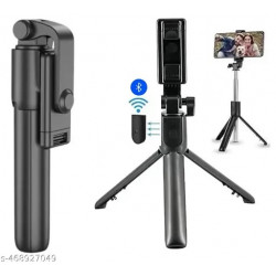 Selfie Stick R1-L with Tripod Stand 67 Inch Long with 7 Section Stable Base Bluetooth Remote