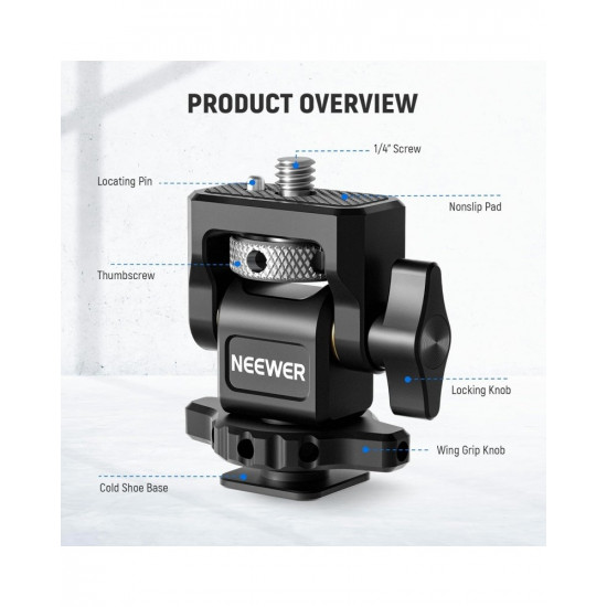 NEEWER MA006 Field Monitor Holder with Cold Shoe Mount NEEWER MA006 Field Monitor Holder with Cold Shoe Mount
