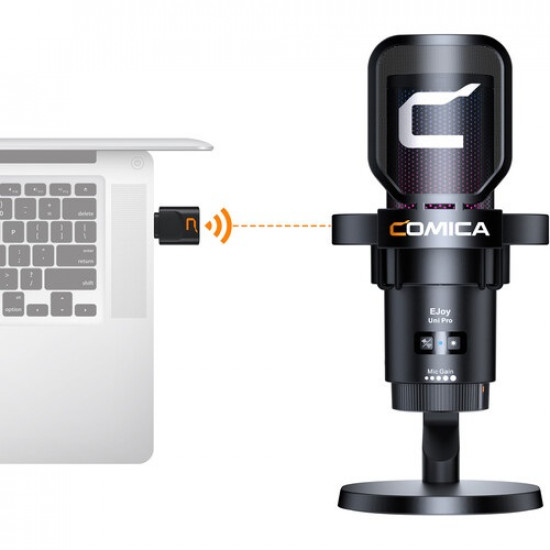 COMICA Audio EJoy Uni Pro D RGB Cardioid Condenser Wireless/USB-C Microphone with Desktop Stand COMICA Audio EJoy Uni Pro D RGB Cardioid Condenser Wireless/USB-C Microphone with Desktop Stand