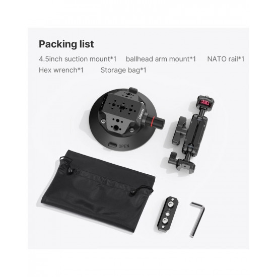 Ulanzi SC-02 Heavy-Duty Suction Cup Mount for Camera Ulanzi SC-02 Heavy-Duty Suction Cup Mount for Camera