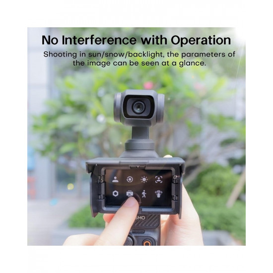 Screen Sun Hood Cover Foldable Gimbal Screen Protective for DJI Osmo Pocket 3 Screen Sun Hood Cover Foldable Gimbal Screen Protective for DJI Osmo Pocket 3