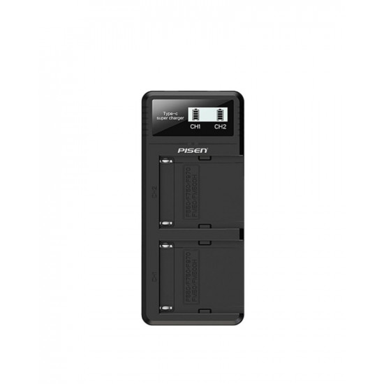 PISEN Dual USB Super Charger for Sony NP-F550/F750/F970/FM50/FM500H PISEN Dual USB Super Charger for Sony NP-F550/F750/F970/FM50/FM500H