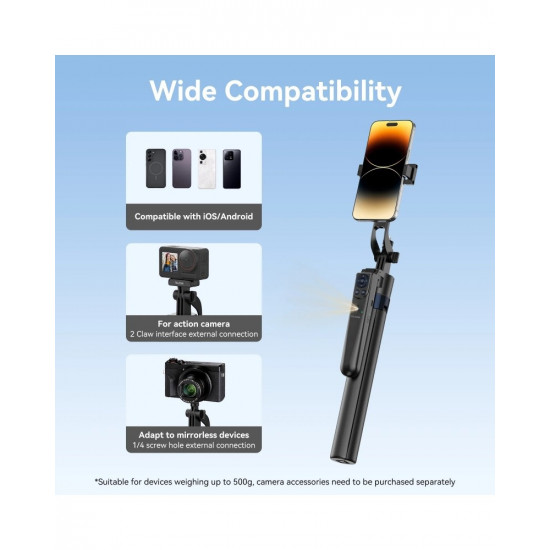 Telesin P3-MS-01 Intelligent Auto Tracking Tripod – 360 ... Telesin P3-MS-01 Intelligent Auto Tracking Tripod – 360 ...