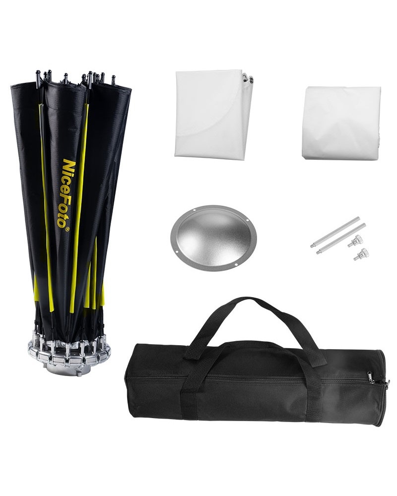 NiceFoto Quick Set Up Wide Angle Radome Softbox (with grid) 80cm NiceFoto Quick Set Up Wide Angle Radome Softbox (with grid) 80cm