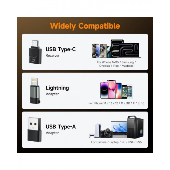 COMICA Audio Revo S Wireless Cardioid Condenser With USB-C Plug COMICA Audio Revo S Wireless Cardioid Condenser With USB-C Plug