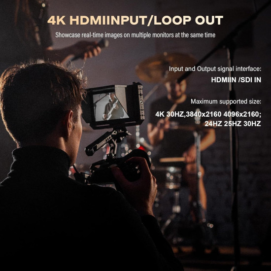 VILTROX DC-X3 6" Touchscreen HDMI/SDI On-Camera Monitor with Cage VILTROX DC-X3 6" Touchscreen HDMI/SDI On-Camera Monitor with Cage