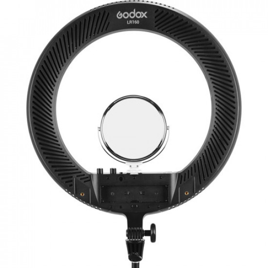Godox LR160 Black Led Ring Light with Make Up Mirror Bi-color 3300-8000K 18W Video Selfie Makeup Fill Lighting Live Shooting Godox LR160 Black Led Ring Light with Make Up Mirror Bi-color 3300-8000K 18W Video Selfie Makeup Fill Lighting Live Shooting