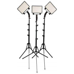 Nanguang LED CN-5400 PRO Kit With Light Stand 3 X LED Light Nanguang LED CN-5400 PRO Kit With Light Stand 3 X LED Light