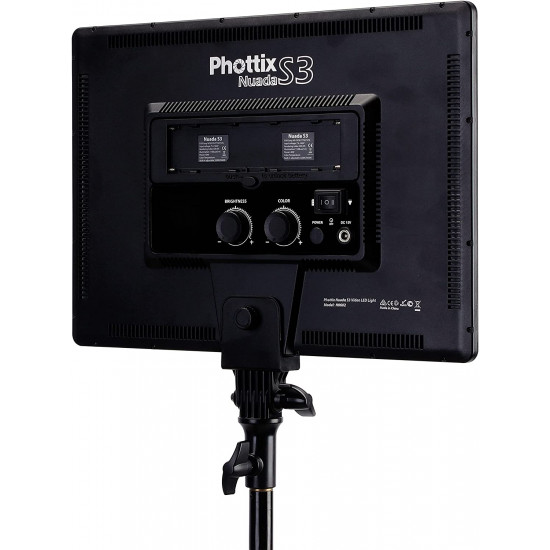 Phottix Nuada S3 VLED Video LED Light for Videography and Photography Vlog Light