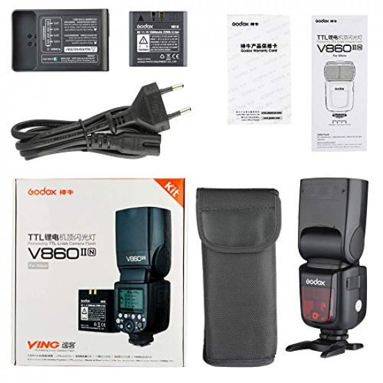 Godox V860IIN TTL Li-Ion Flash Kit for Nikon Cameras Godox V860IIN TTL Li-Ion Flash Kit for Nikon Cameras