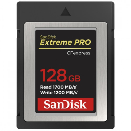 SanDisk 128GB Extreme Pro CFexpress Card Type B 1700/1200 MB/s Read/Write