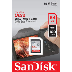 SanDisk 64GB Ultra SDXC UHS-I Memory Card SanDisk 64GB Ultra SDXC UHS-I Memory Card