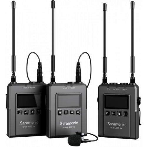 SARAMONIC UWMIC9S KIT2 WIRELESS MICROPHONE SYSTEM (TX+TX+RX)